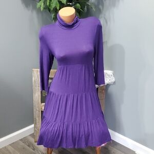 Belle du Jour mock neck dress M EUC